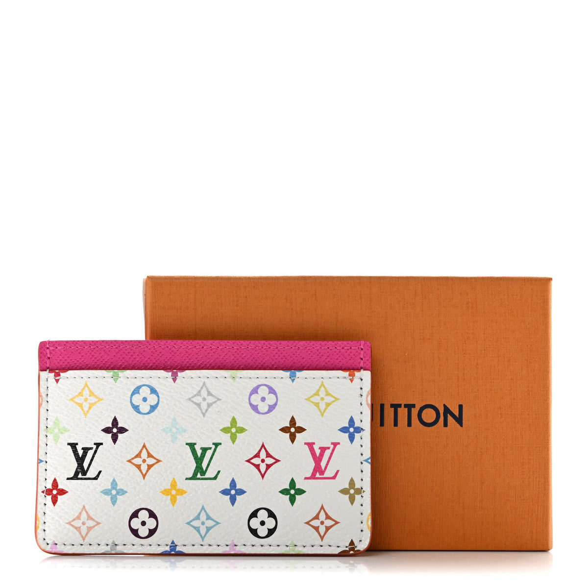 LV X TM Monogram Multicolor Card Holder Kawaii Pink