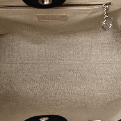 Chanel Mixed Fibers Small Deauville Tote Black 6 of 10