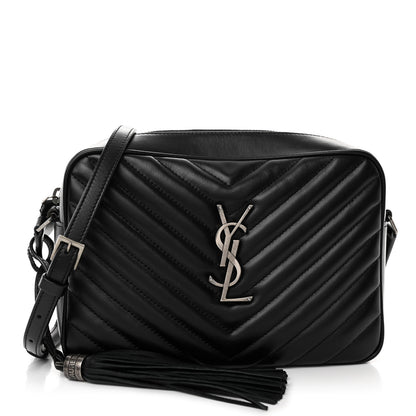 Saint Laurent Calfskin Matelasse Monogram Lou Camera Bag Black 1 of 9