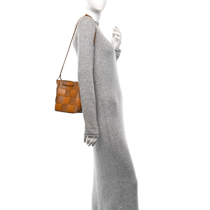 Bottega Veneta Nappa Maxi Intrecciato Small Cassette Bucket Bag Brown Beige 2 of 9