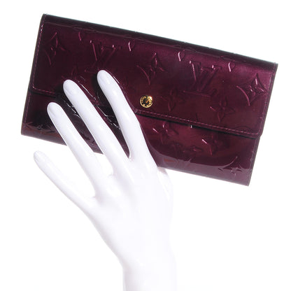 Louis Vuitton Vernis Sarah Wallet Rouge Fauviste 2 of 8