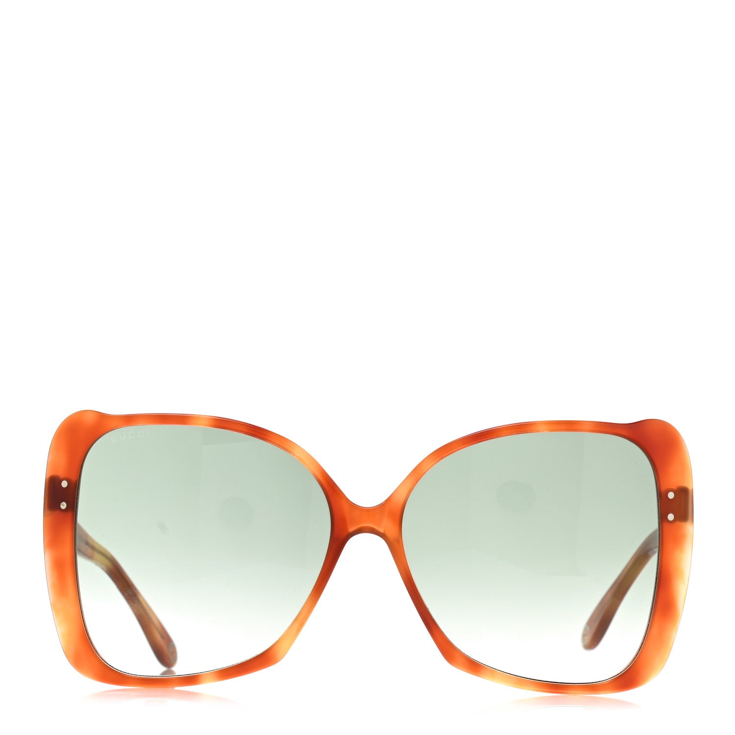 Gucci Acetate Oversize Square Frame GG0471S Sunglasses Havana Green 2 of 8