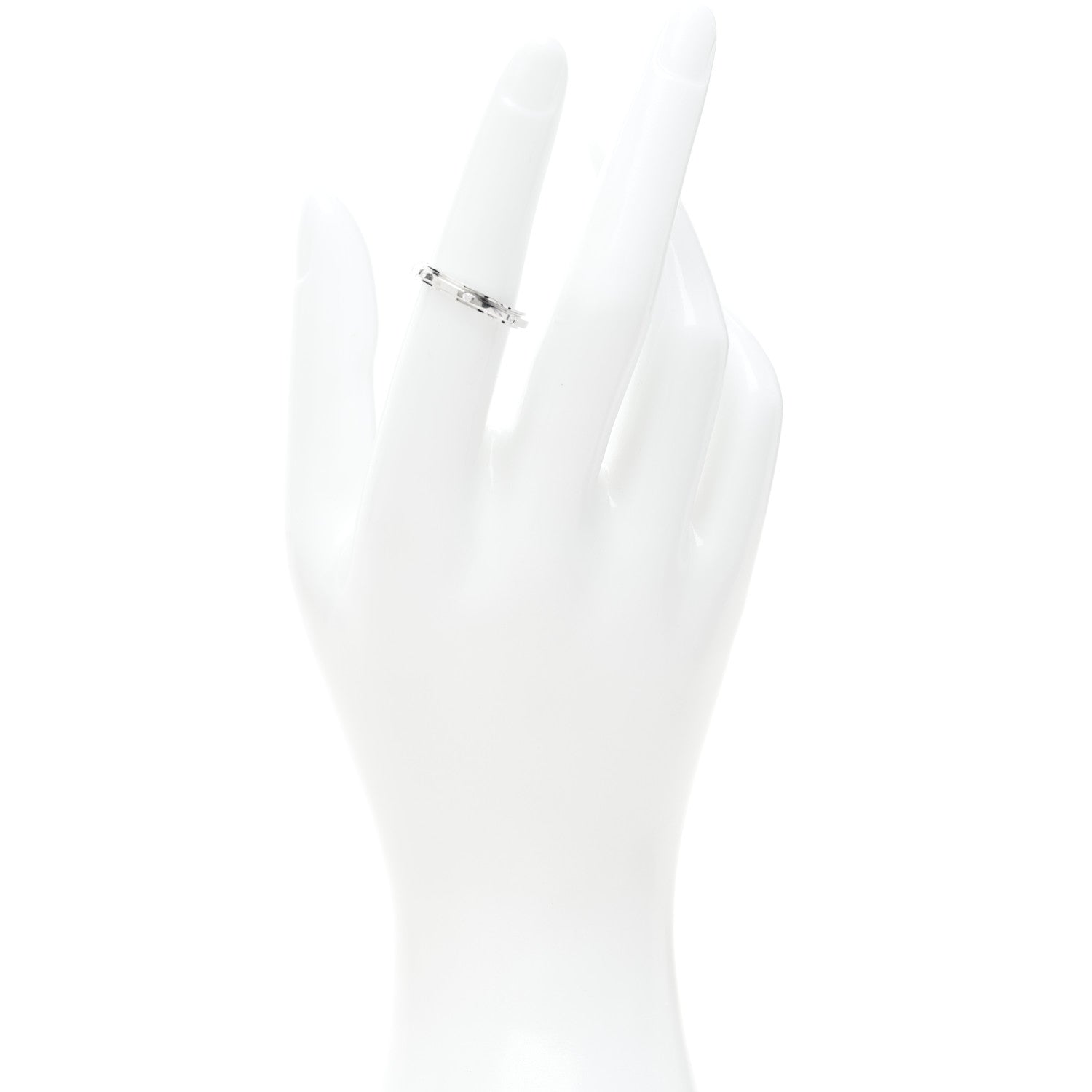 Piaget 18K White Gold Diamond Small Possession Band Ring 51 5.75 2 of 6