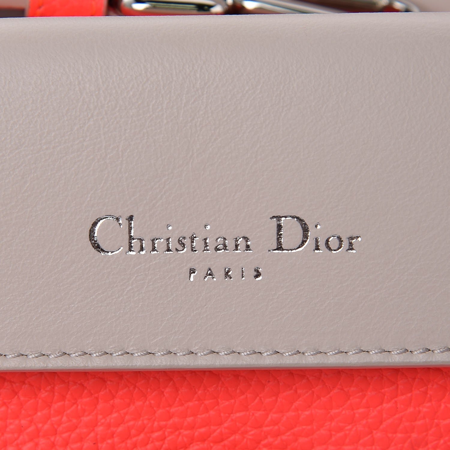 Christian Dior Bullcalf Mini Be Dior Satchel Fluorescent Goji Pink 6 of 20