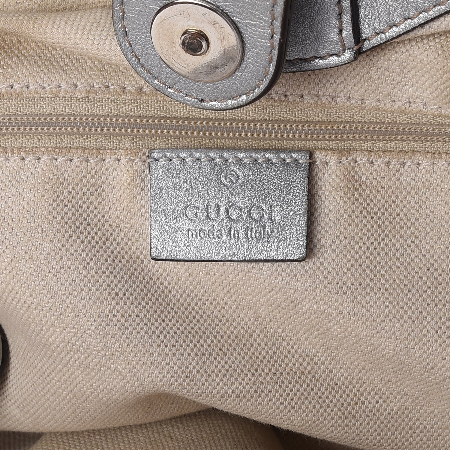 Gucci Guccissima Medium Sukey Tote Silver 5 of 7