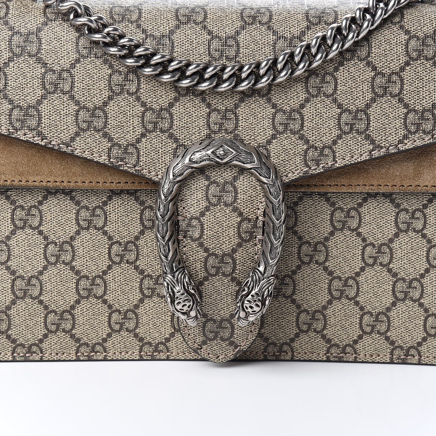 Gucci GG Supreme Monogram Small Dionysus Shoulder Bag Taupe 14 of 14