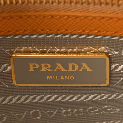 Prada Saffiano Small Galleria Double Zip Tote Cannella 6 of 10