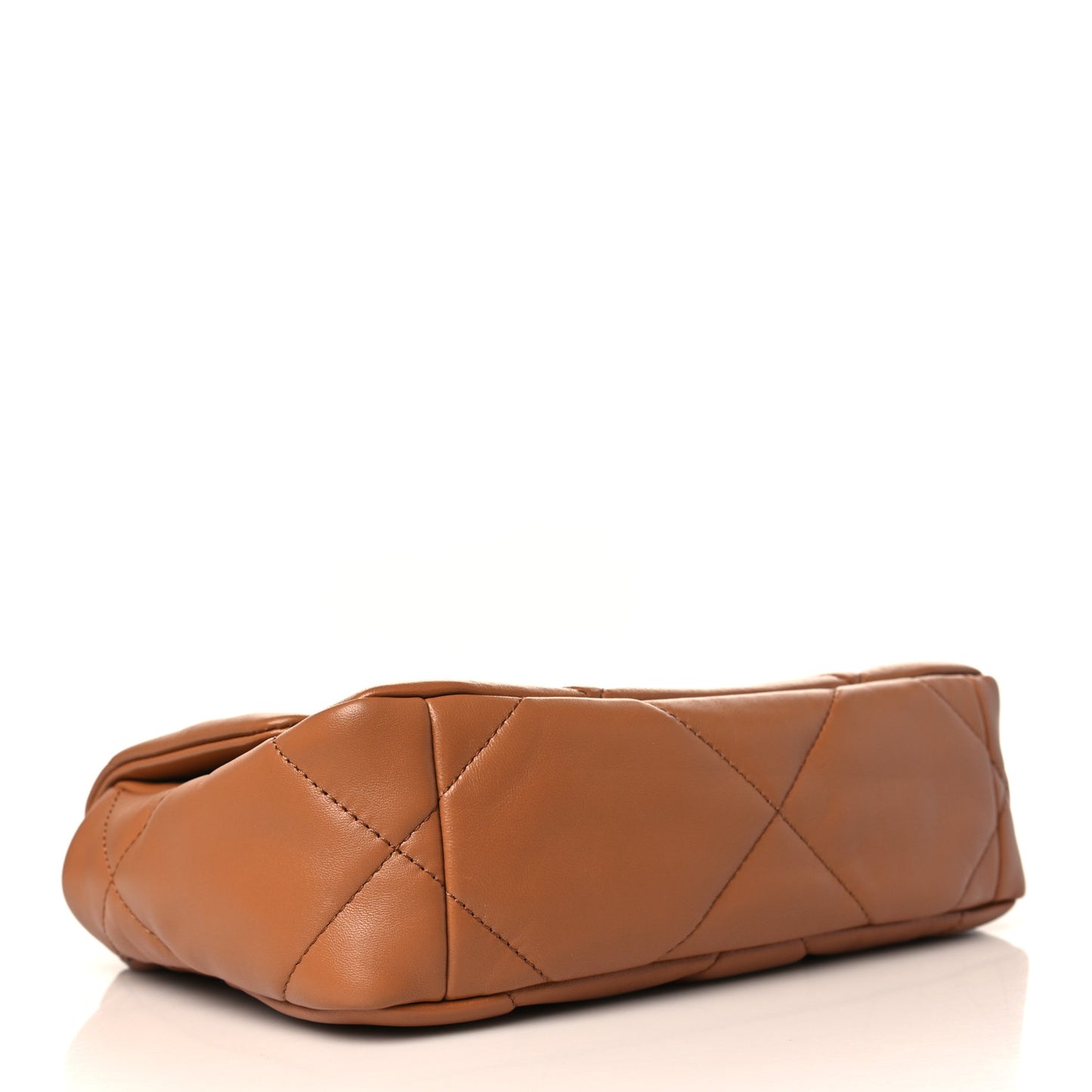 Lambskin Quilted Medium Chanel 19 Flap Brown