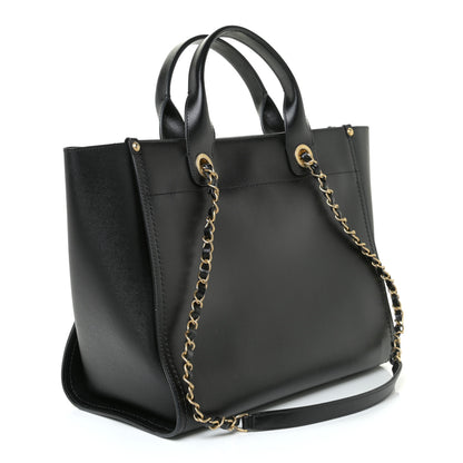 Chanel Caviar Small Studded Deauville Tote Black 3 of 17