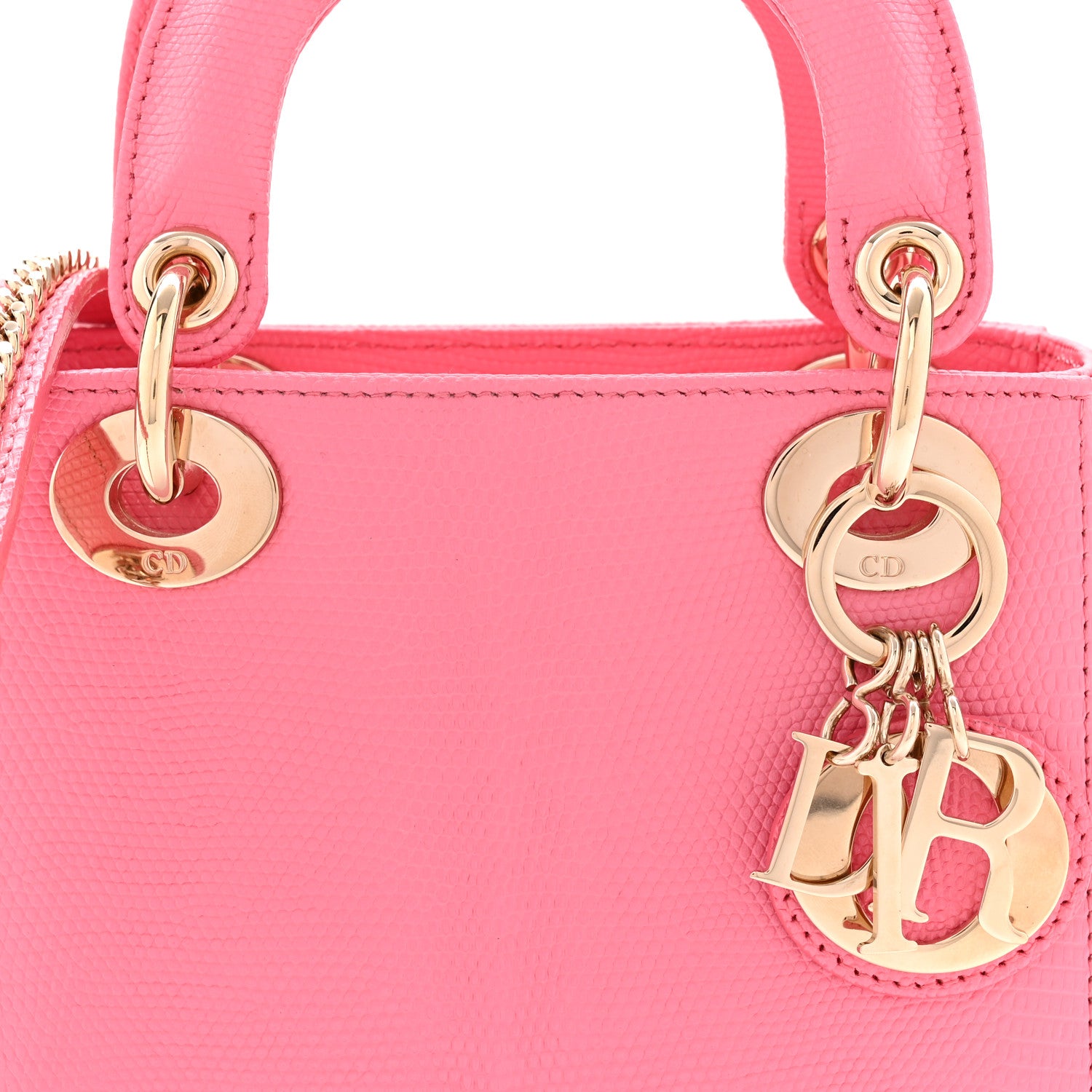 Christian Dior Lizard Mini Lady Dior Pink 1826528 – FASHIONPHILE