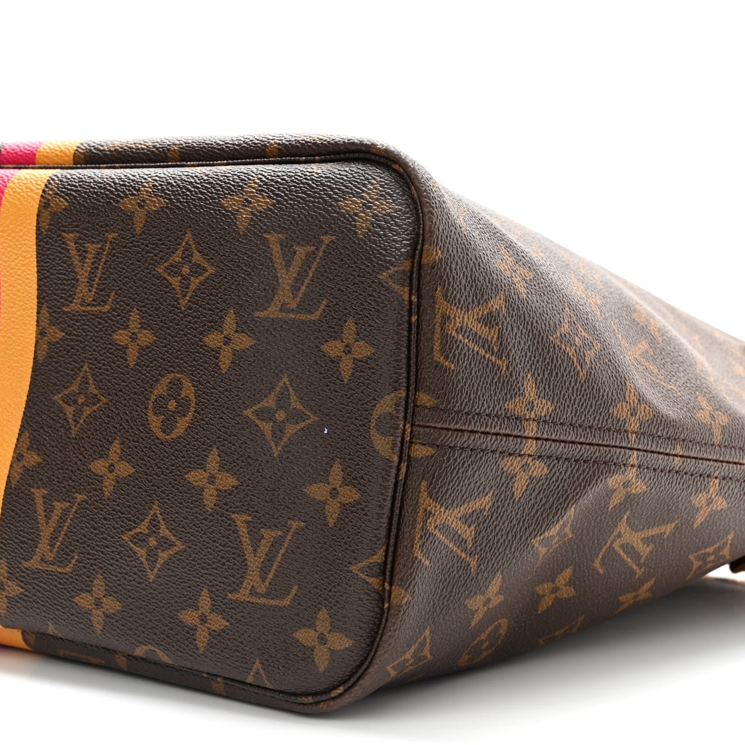 Louis Vuitton Monogram My LV Heritage Neverfull MM Fuchsia Yellow 8 of 10