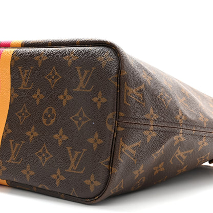 Louis Vuitton Monogram My LV Heritage Neverfull MM Fuchsia Yellow 8 of 10