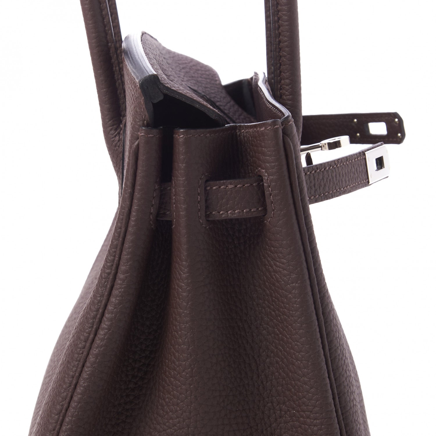 Hermes Togo Birkin 25 Chocolate 13 of 32