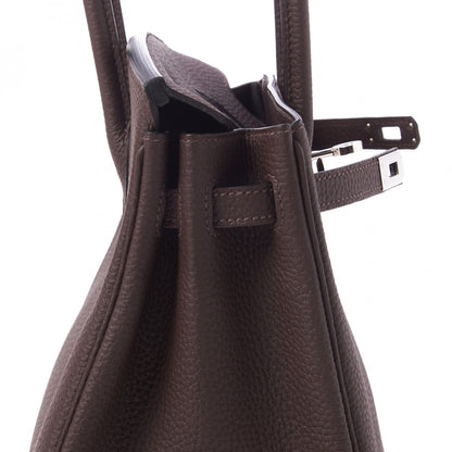 Hermes Togo Birkin 25 Chocolate 13 of 32