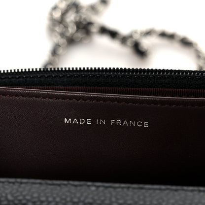 Chanel Caviar Quilted Wallet on Chain WOC Black 7 of 11