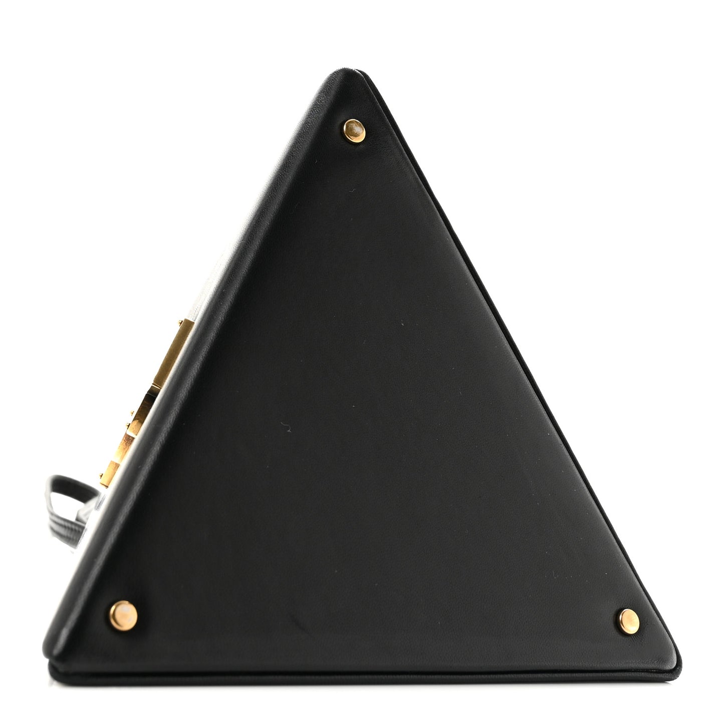Lambskin Pyramid Clutch Black