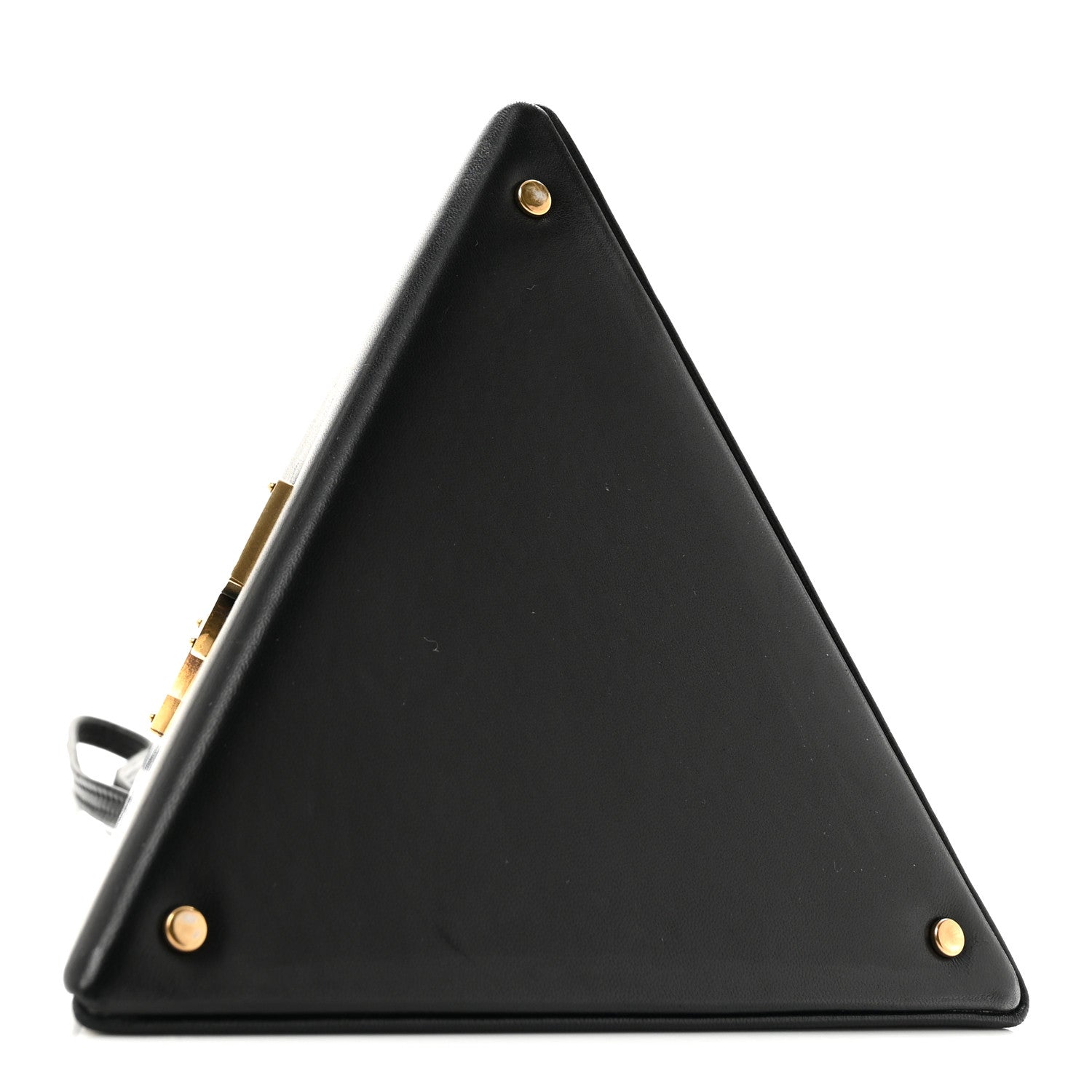 Saint Laurent Lambskin Pyramid Clutch Black 4 of 10