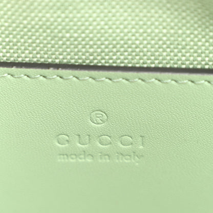 Gucci Denim GG Monogram Calfskin Mini Ophidia Top Handle Bag Pale Green 5 of 8