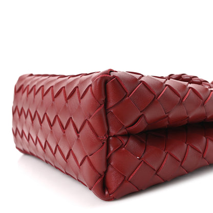 Bottega Veneta Nappa Intrecciato Mini Andiamo Shoulder Bag Lava Red 8 of 9