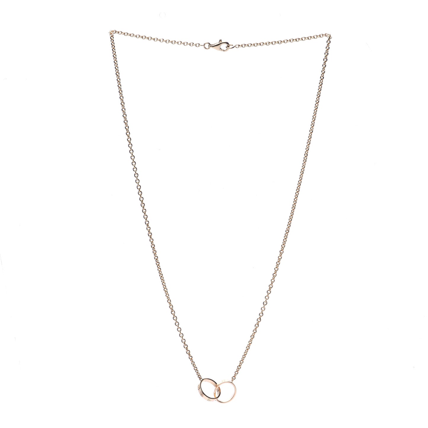 18K Yellow Gold Interlocking LOVE Necklace