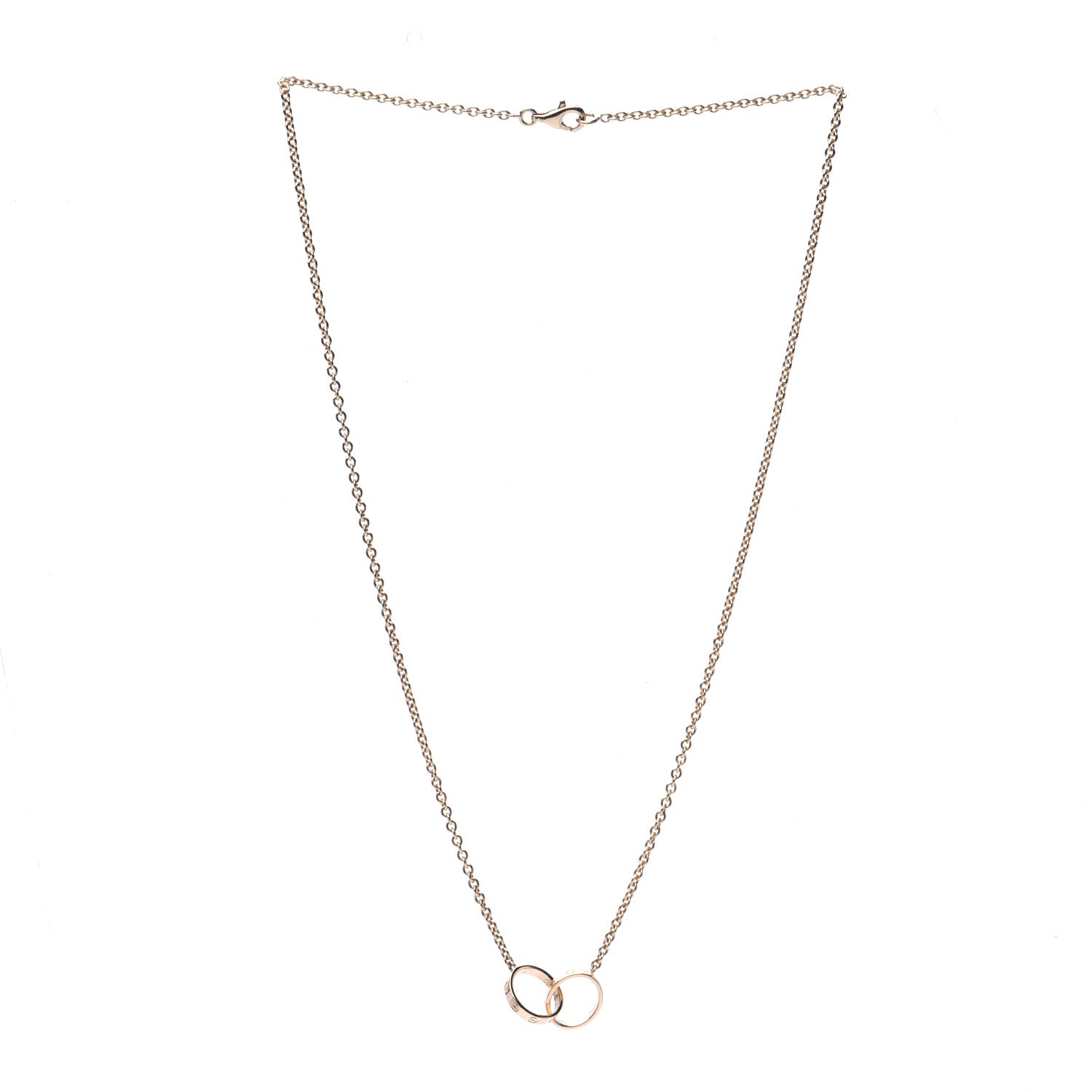 Cartier 18K Yellow Gold Interlocking LOVE Necklace 3 of 5