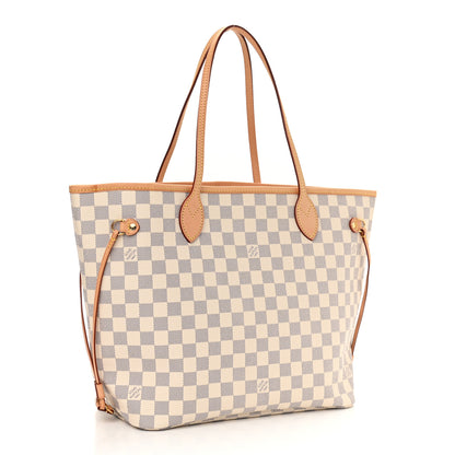 Louis Vuitton Damier Azur Neo Neverfull MM Rose Ballerine 3 of 10