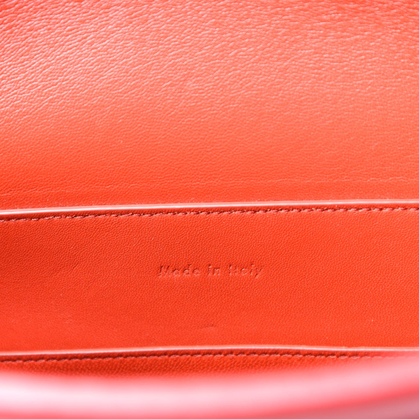 Smooth Calfskin Clasp Bucket Bag Red