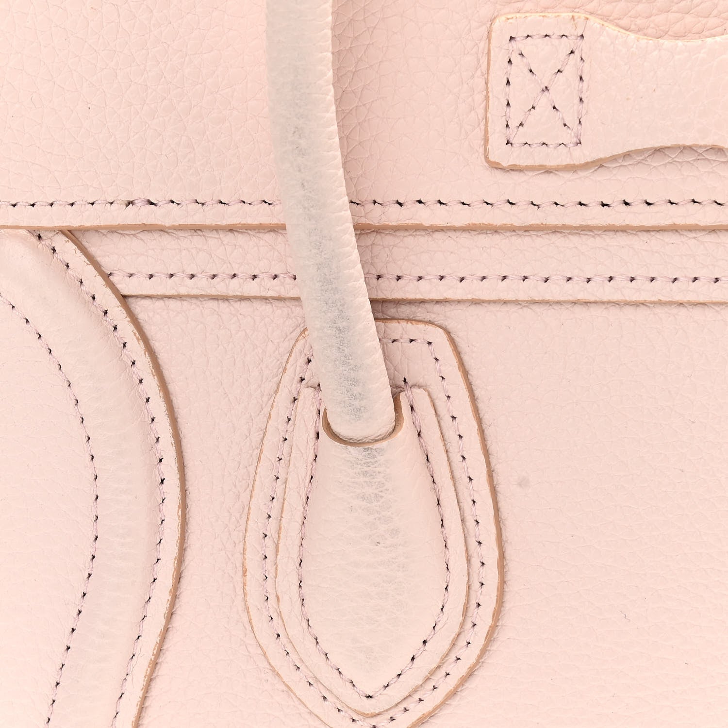 Celine Drummed Calfskin Nano Luggage Pale Pink 11 of 16