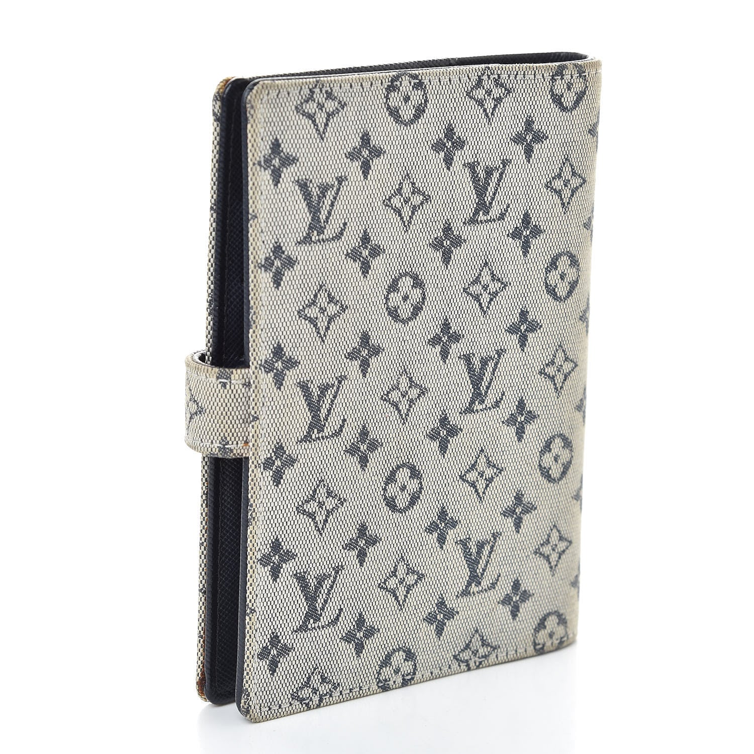 Louis Vuitton Mini Lin Small Ring Agenda Cover Blue 3 of 7