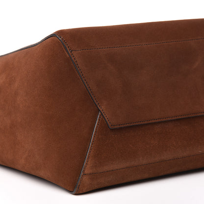 Celine Suede Calfskin Sangle Bucket Bag Chestnut 5 of 12