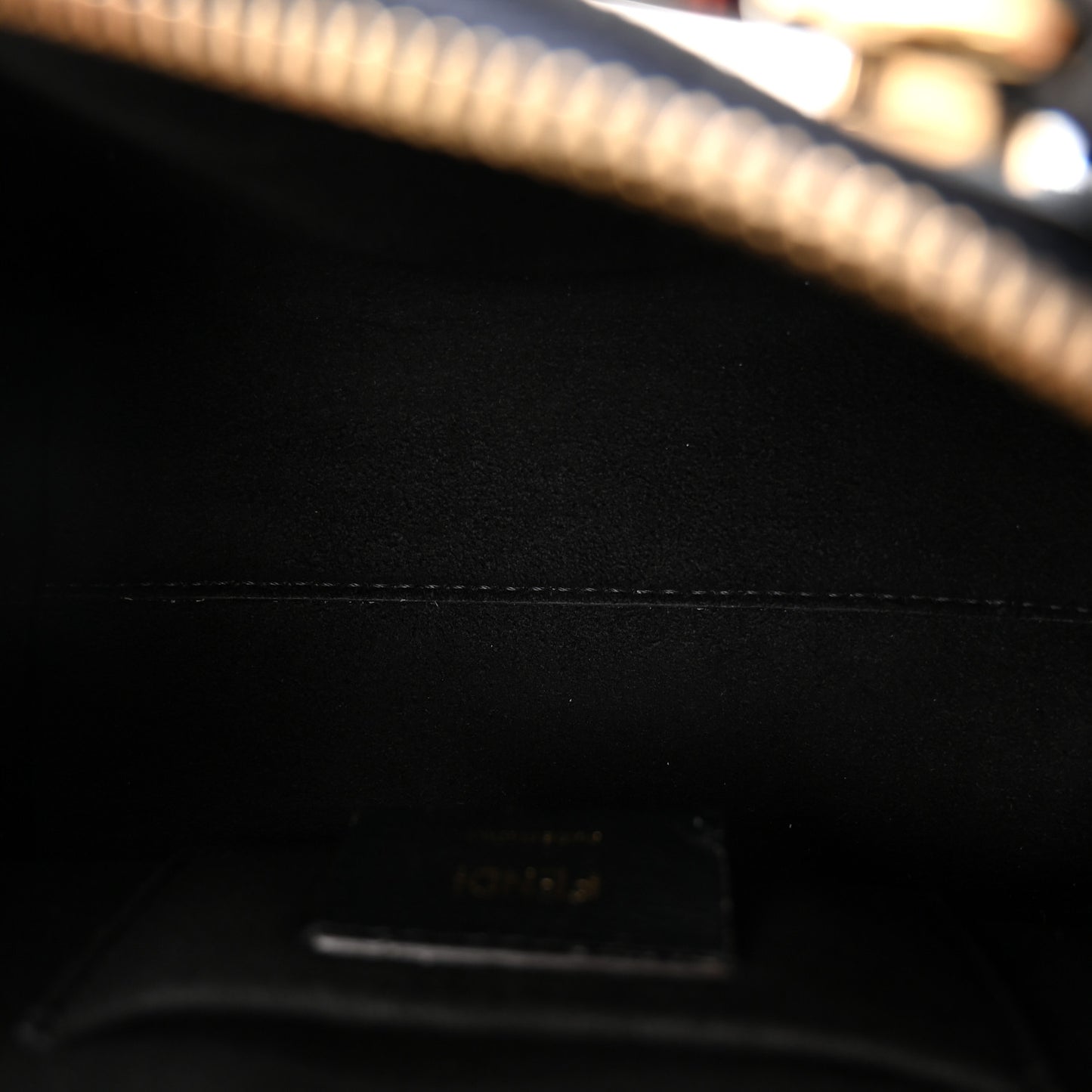 Chenille Vitello King Plexiglass FF Mini By The Way Top Handle Boston Bag Blue Black