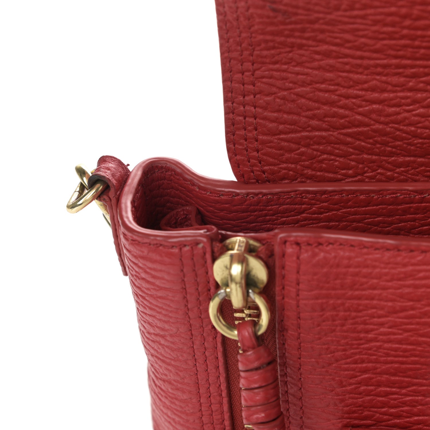 3.1 Phillip Lim Textured Calfskin Mini Pashli Satchel Red 10 of 12
