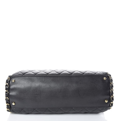 Chanel Calfskin Quilted Large Chain Me Hobo Black 10 of 10