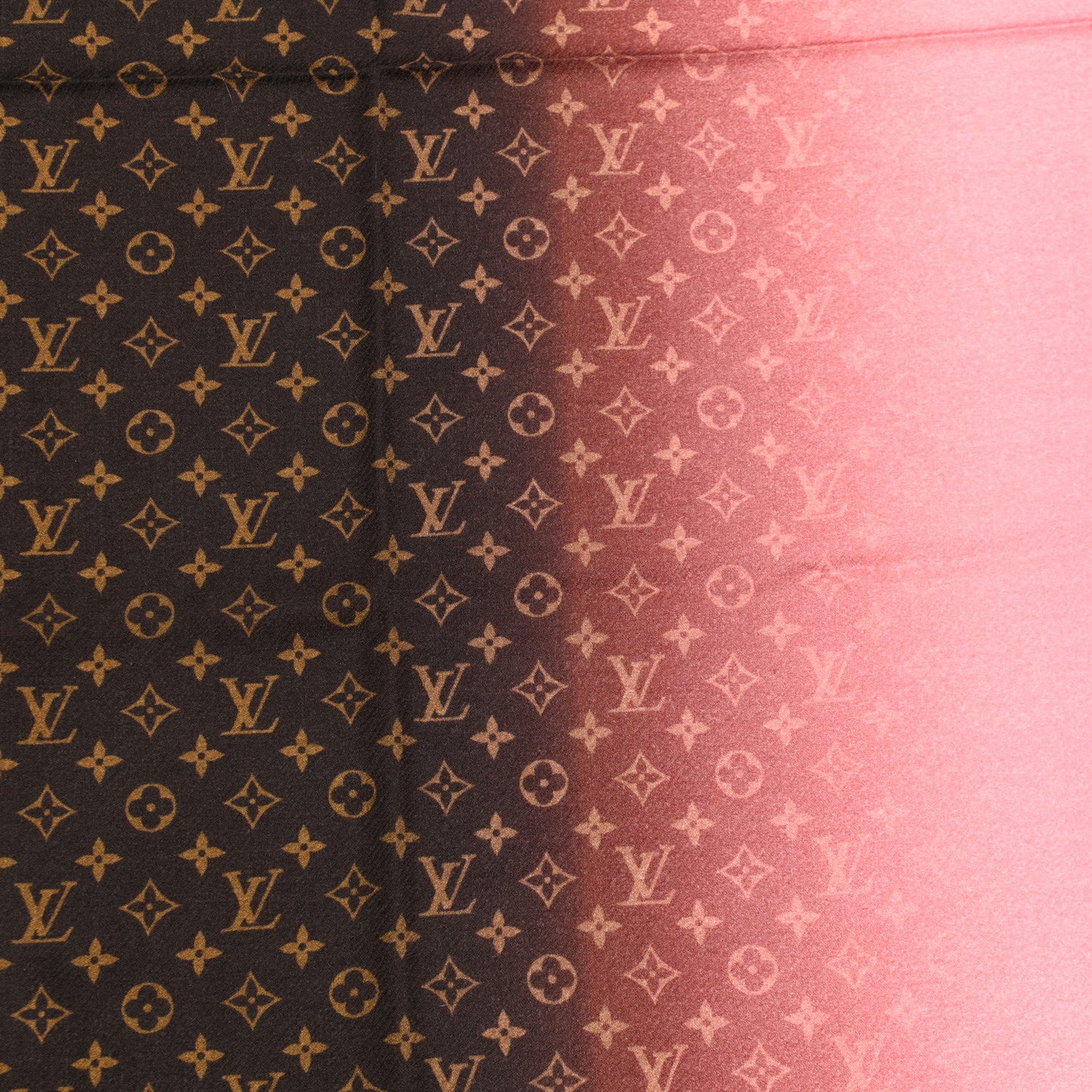 Wool Monogram Telling Stole Rose Corail
