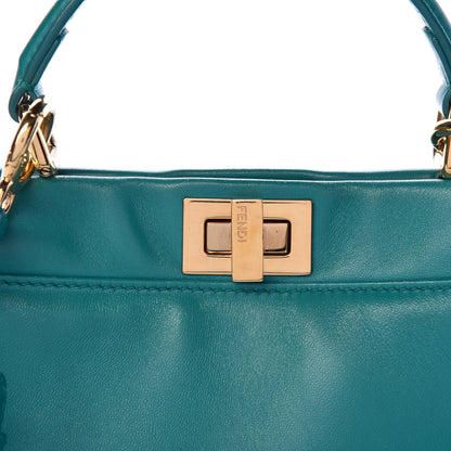 Fendi Nappa Mini Peekaboo Iconic Satchel Lago 11 of 14