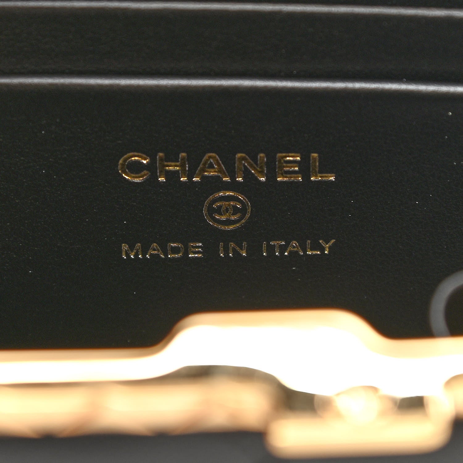 Chanel Metal Lambskin Quilted Small Vanity With Chain Black 6 of 11
