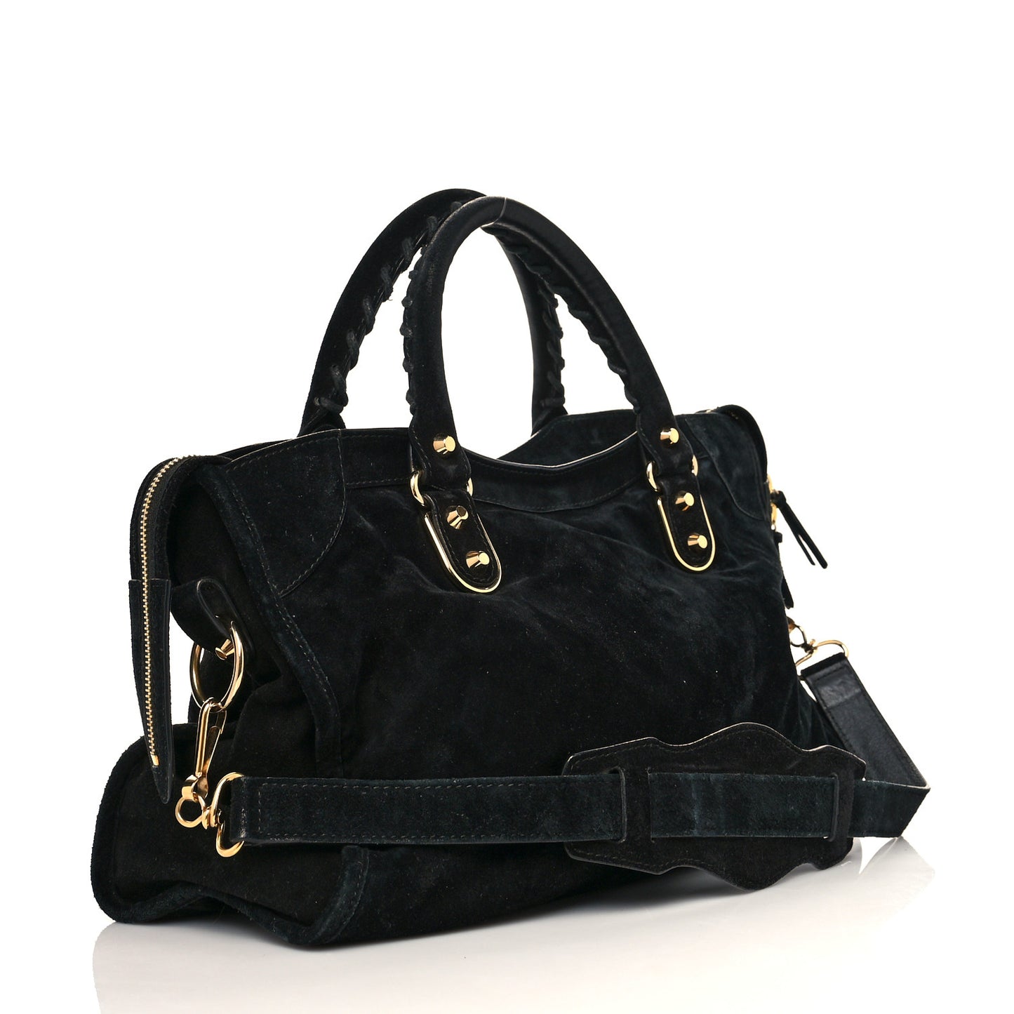Baby Daim Gold Metallic Edge Hardware City Black