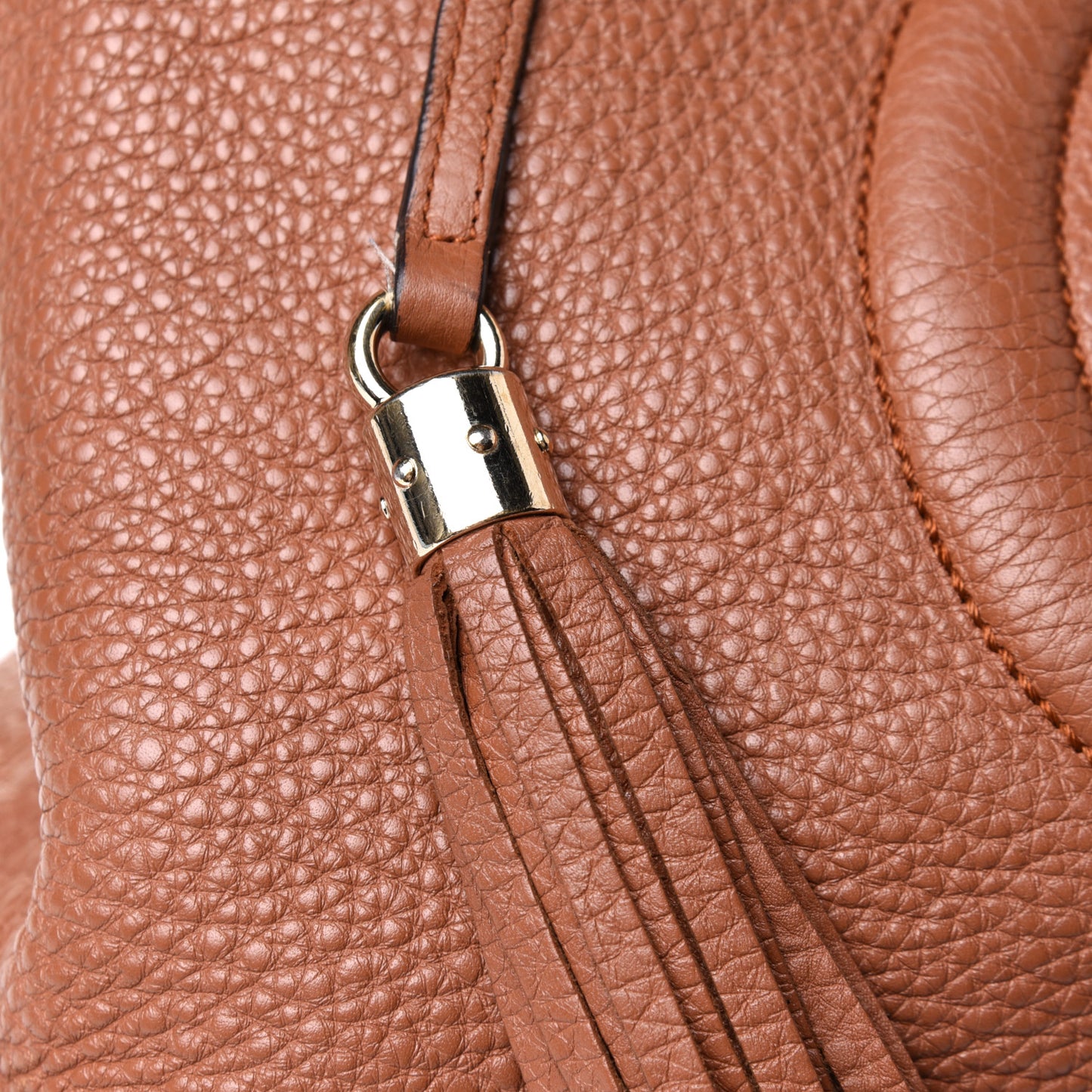 Pebbled Calfskin Medium Soho Chain Shoulder Bag Dusty Blush