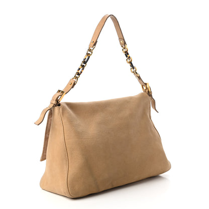 Fendi Vitello Savana Big Mama Baguette Caramello Tartaruga Natural 3 of 13