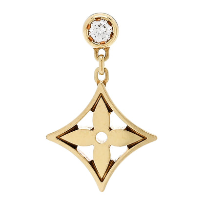 Louis Vuitton 18K Yellow Gold Diamond Idylle Blossom Single Stud Earring 1 of 4