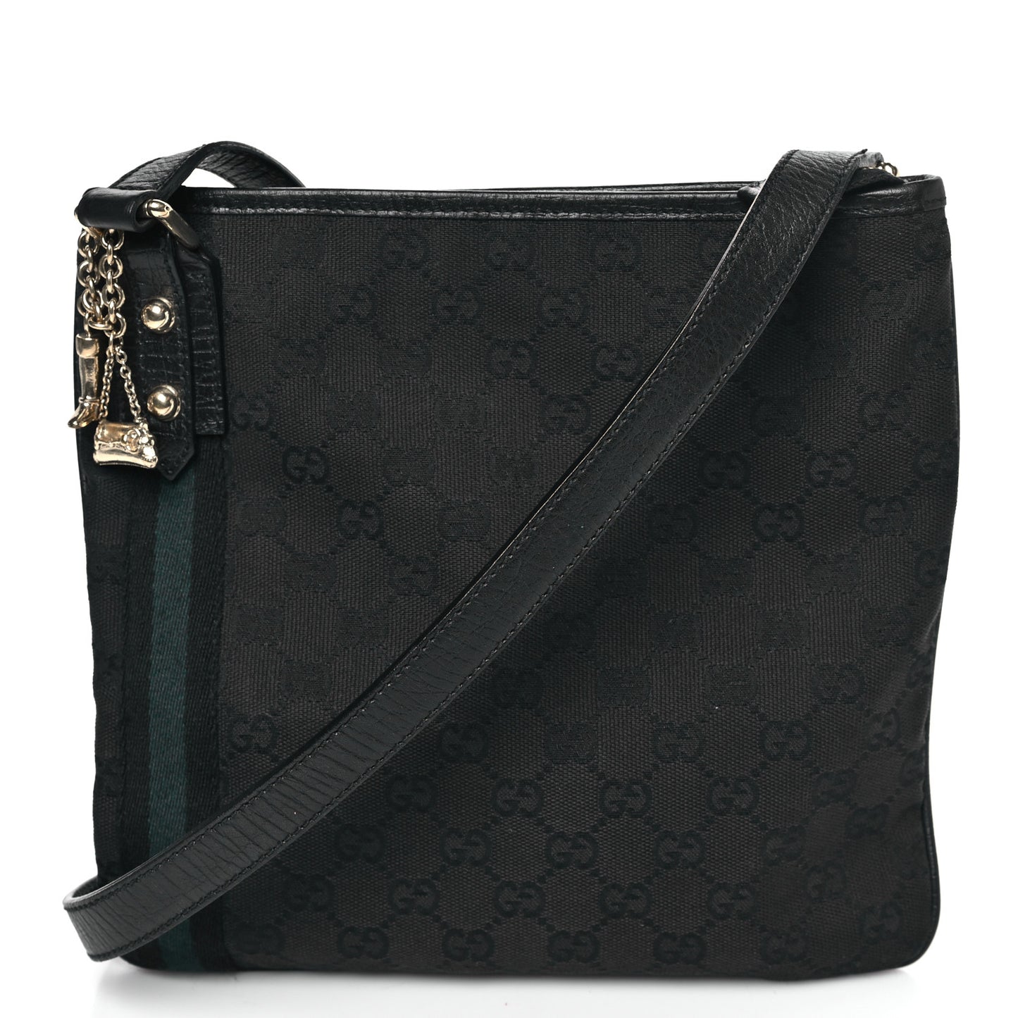 Monogram Web Jolicoeur Charms Messenger Bag Black