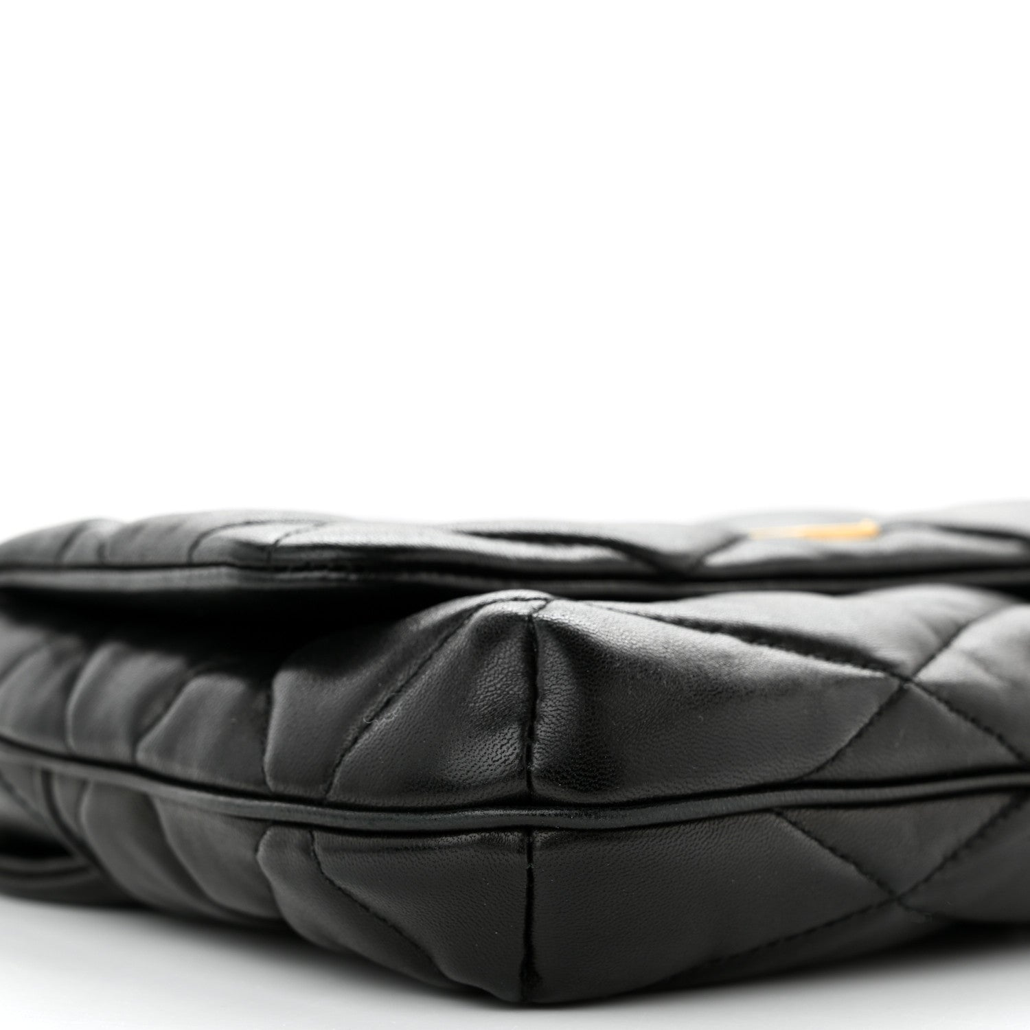 Saint Laurent Lambskin Quilted Le 57 Diamond Shoulder Bag Black 9 of 12