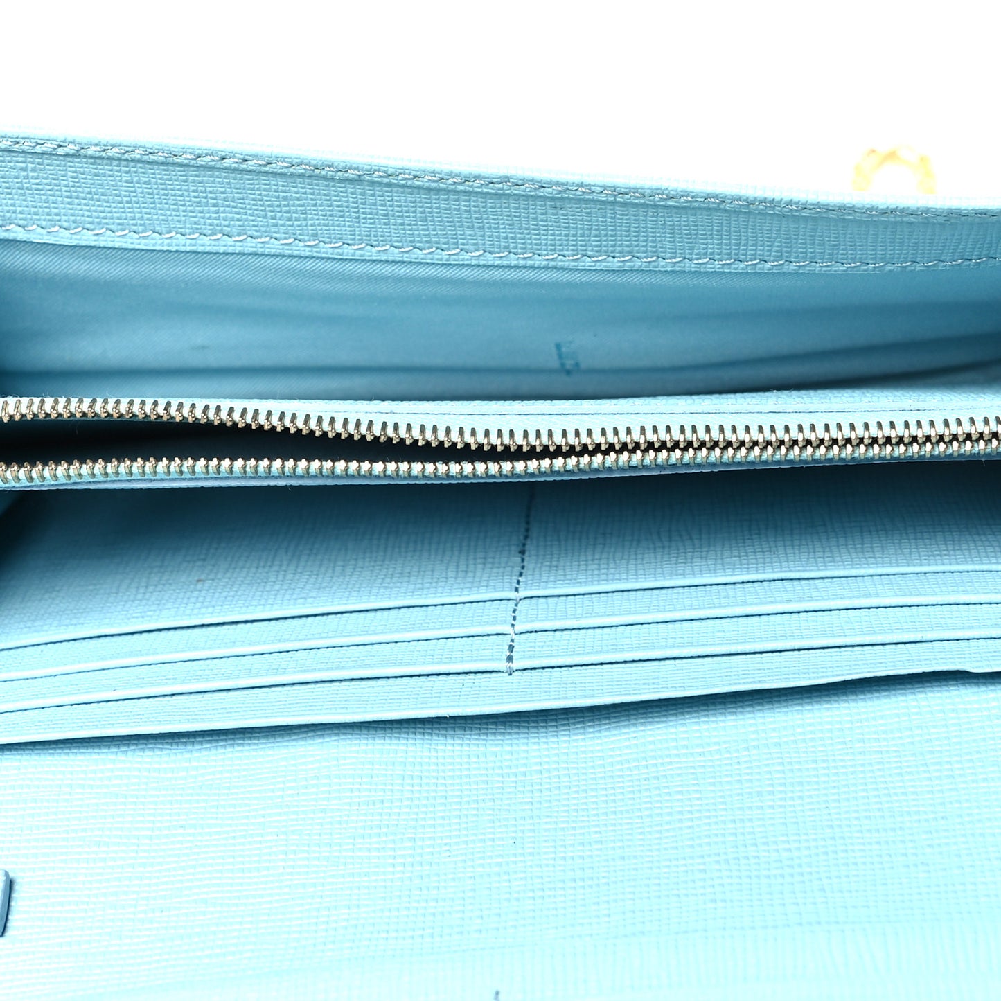 Vitello Elite Flowerland Continental Wallet On Chain Blue