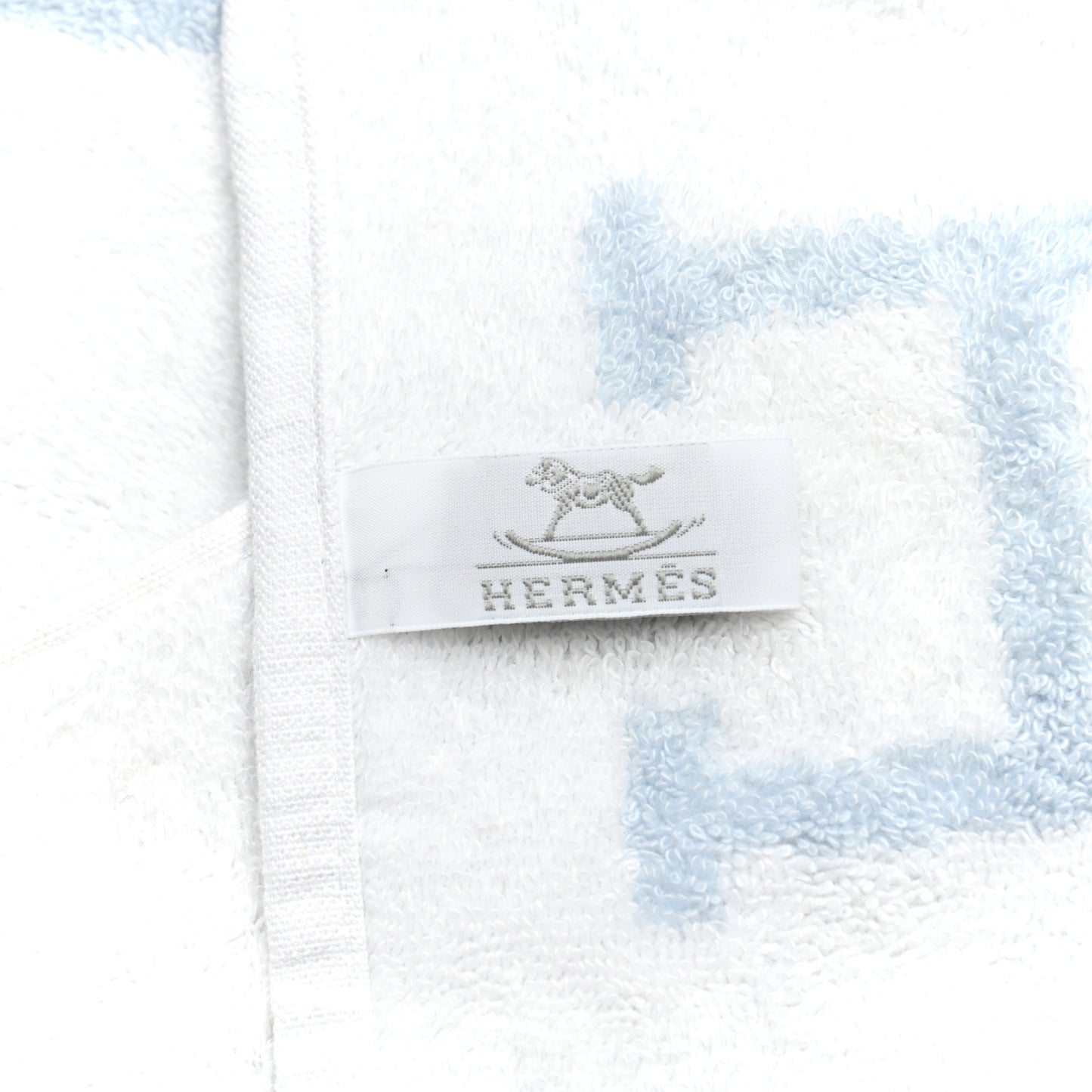 Cotton Avalon Baby Bath Towel Bleu Glacier