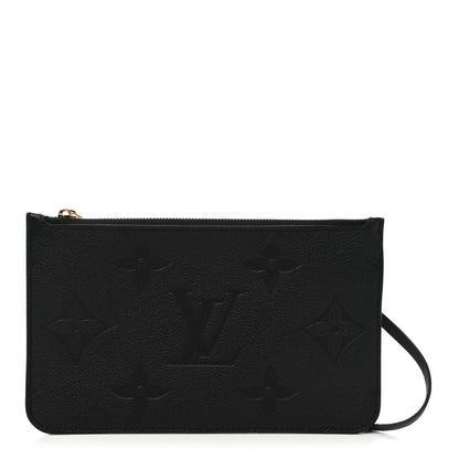 Louis Vuitton Empreinte Monogram Giant Neverfull MM Pochette Black 1 of 7
