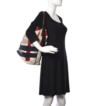 Burberry Canvas Check Bucket Bag Multicolor 2 of 17