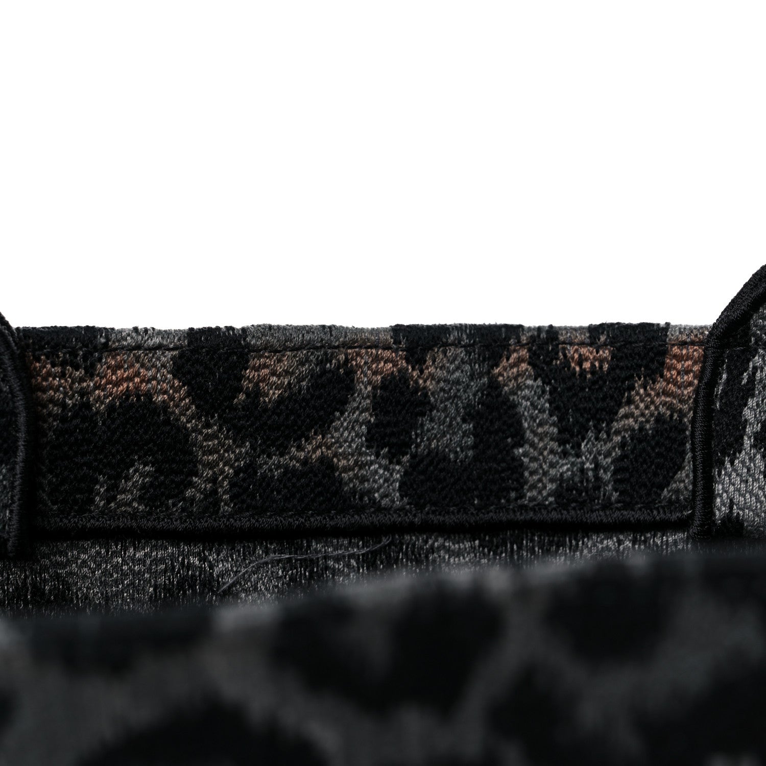 Christian Dior Canvas Mizza Embroidered Large Leopard Book Tote Grey 14 of 16