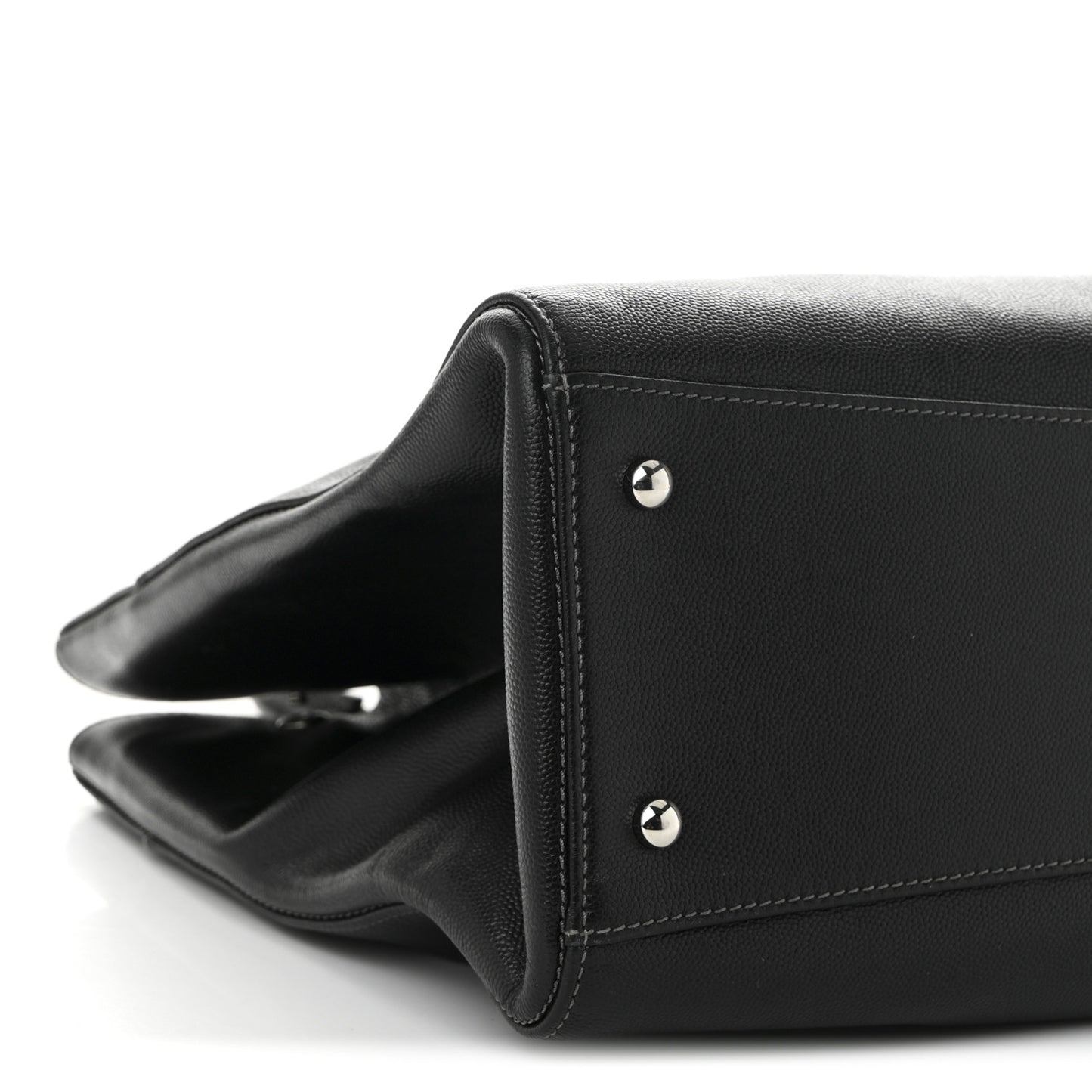 Caviar Medium Cerf Executive Shopper Tote Black