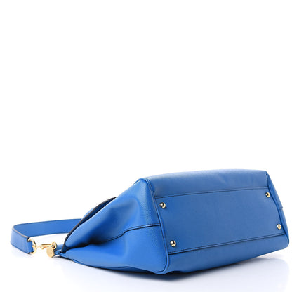 Dolce & Gabbana Dauphine Large Miss Sicily Satchel Blue 4 of 11