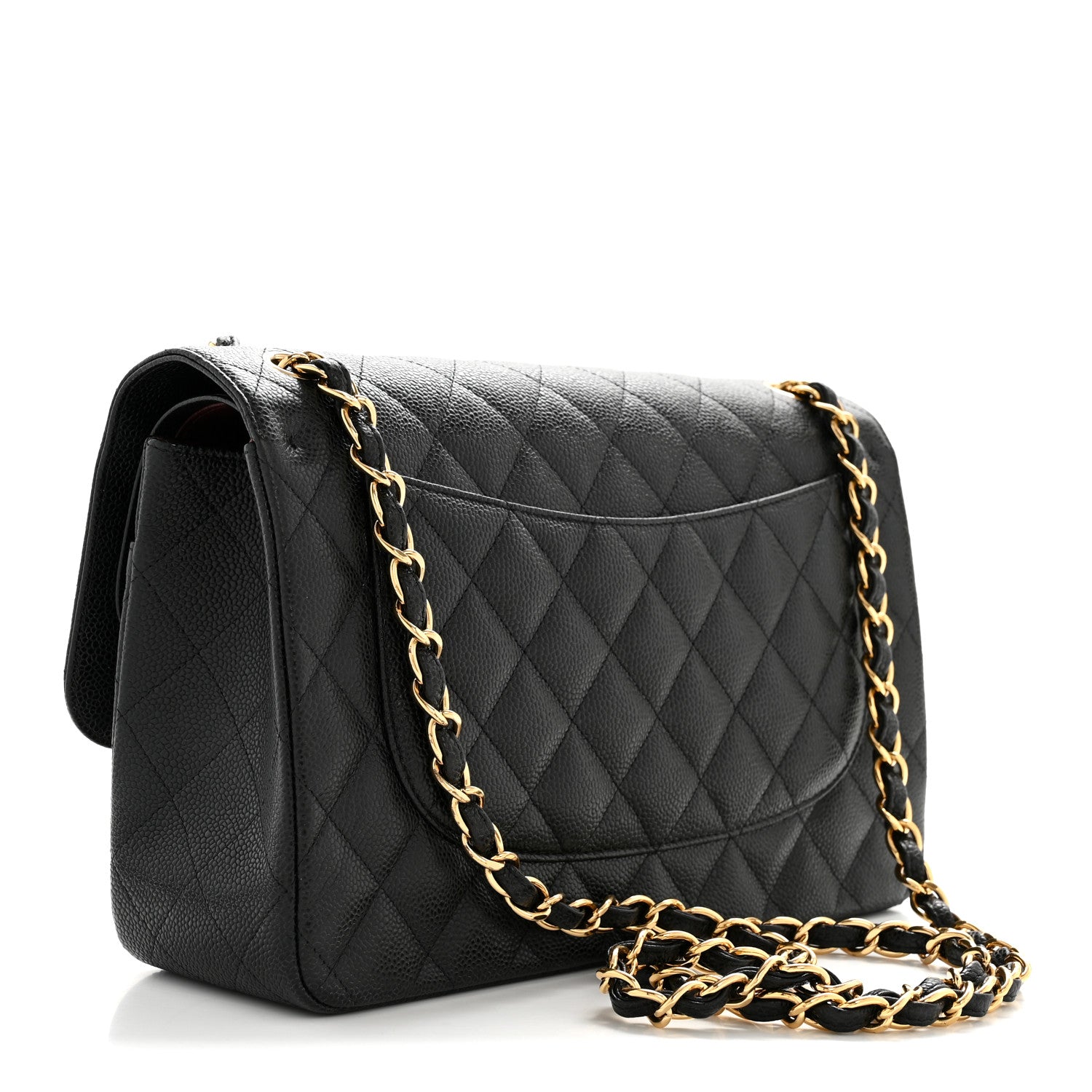 Chanel Caviar Quilted Jumbo Double Flap Black 3 of 15